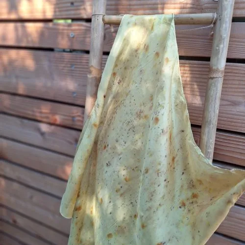 Carré grenade ecoprint